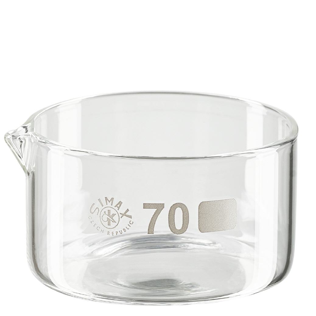 Kristalliseerschaal 100ml met schenktuit Kristalliseerschaal 100ml met schenktuit