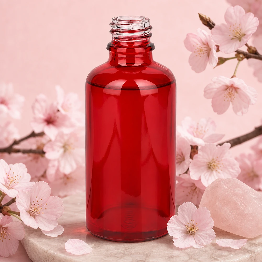 50ml RedLine fles UT18/50 met glad glazen oppervlak voor eenvoudige reiniging en sterilisatie