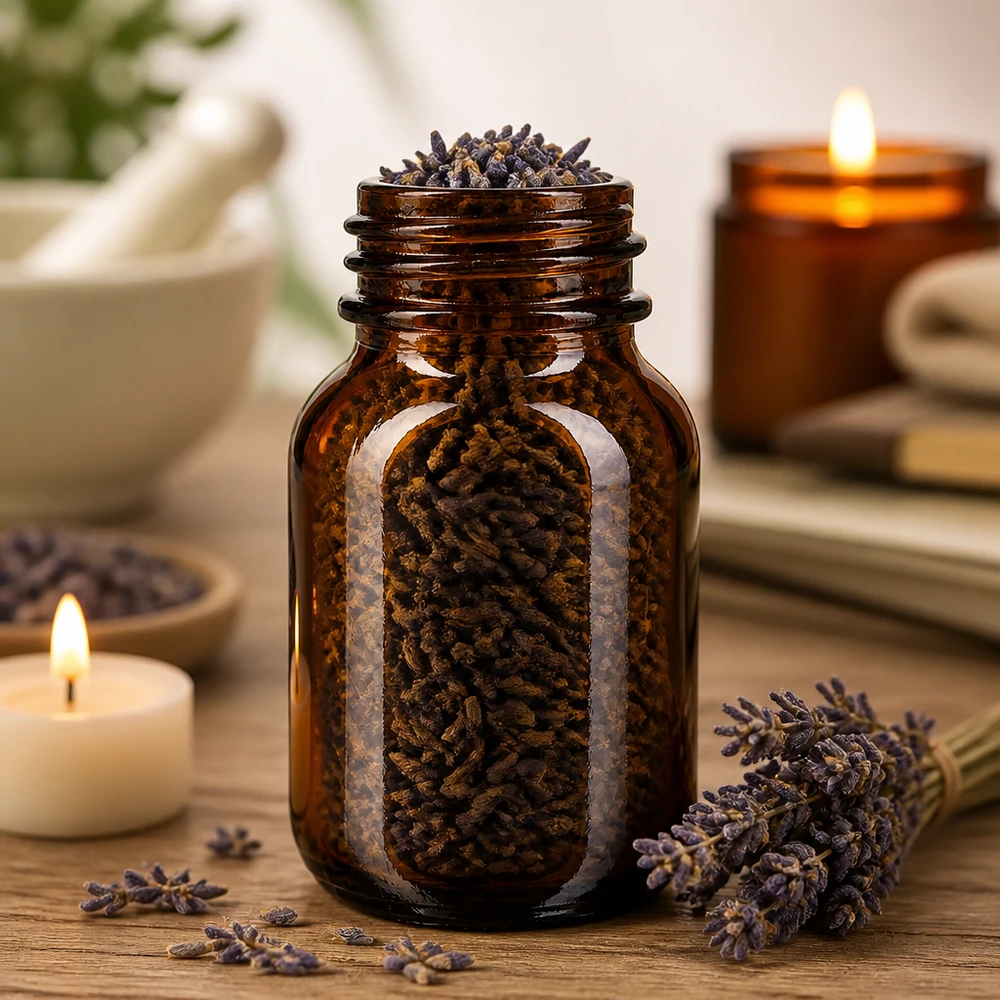 Fles met wijde hals 50 ml bruin glas met DIN 32 opening zonder sluiting 50 ml amberkleurige glazen fles met wijde hals en UV-bescherming voor lichtgevoelige stoffen en kruiden