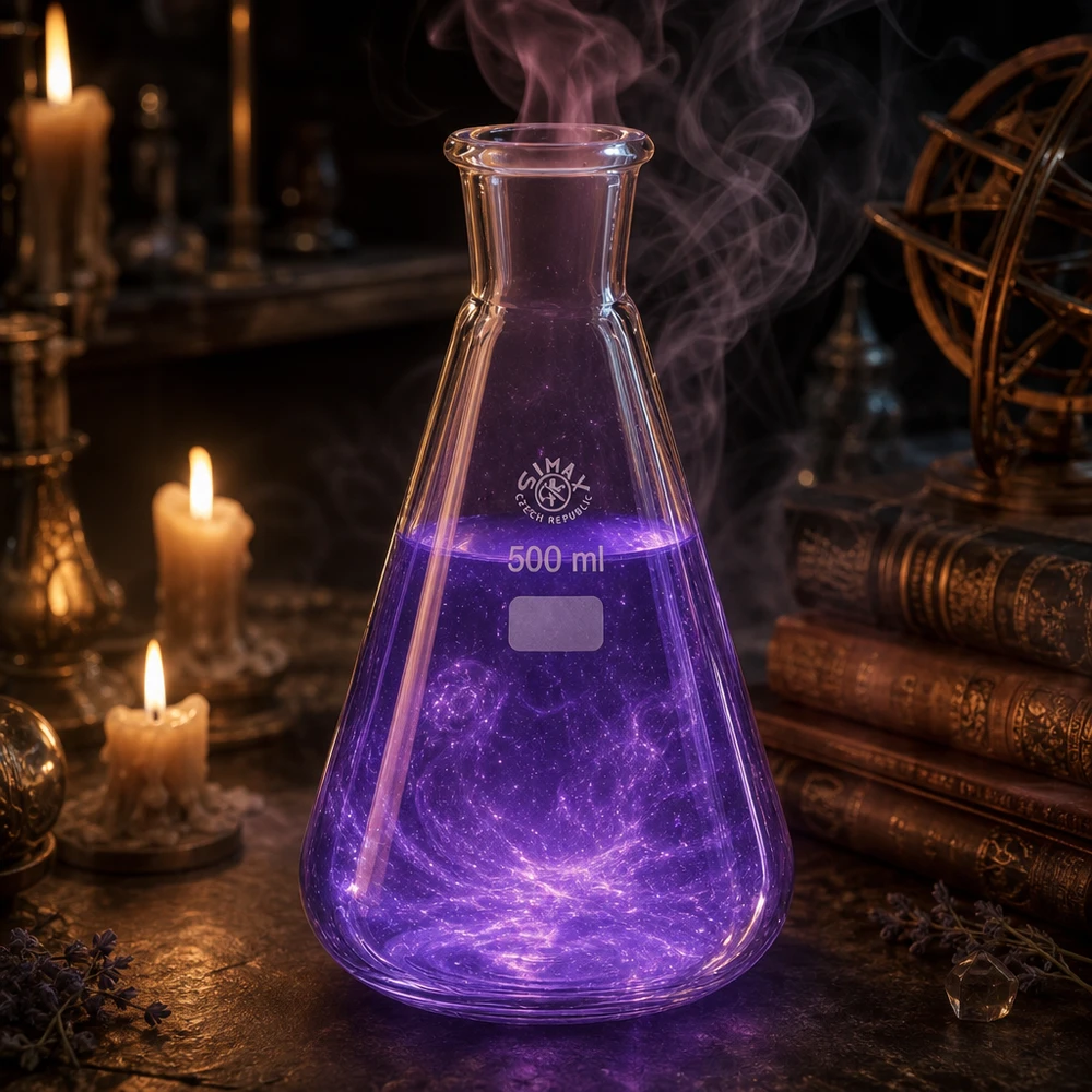 Erlenmeyer 500ml nauwe hals borosilicaat met slijpstuk 29/32 Precisielaboratoriumkolf 500 ml met gestandaardiseerde geslepen verbinding voor veilige verbindingen