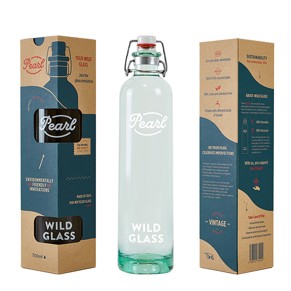 Fles Pearl 70 CL Swing Clip, wild glas Fles Pearl 70 CL Swing Clip, wild glas