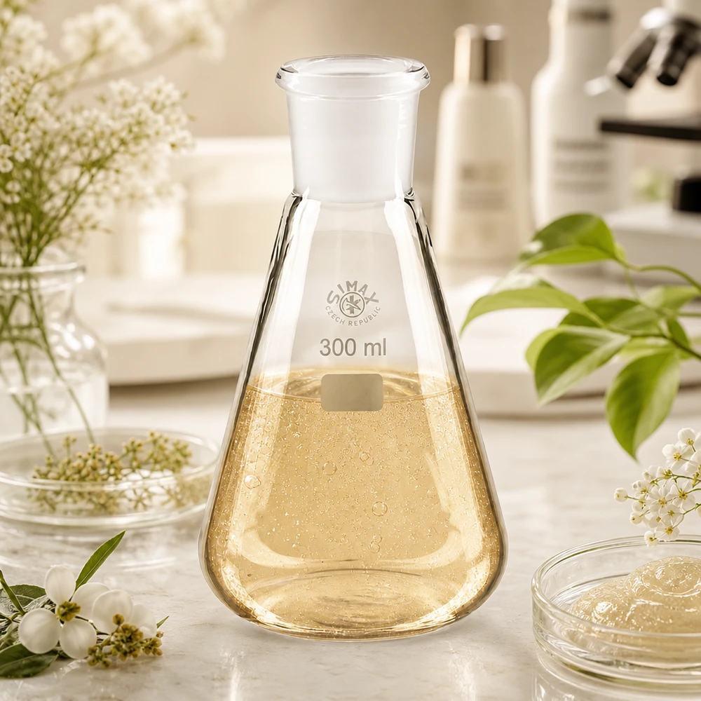 Erlenmeyer 300ml nauwe hals borosilicaat met slijpstuk 29/32 Erlenmeyer 300 ml met smalle hals en standaard geslepen verbinding 29/32 voor gecontroleerde toevoeging van reagentia