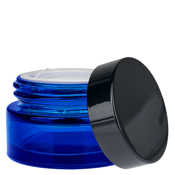 Glazen pot 20ml blauw met deksel UNiTWIST Glazen pot 20ml blauw met deksel UNiTWIST