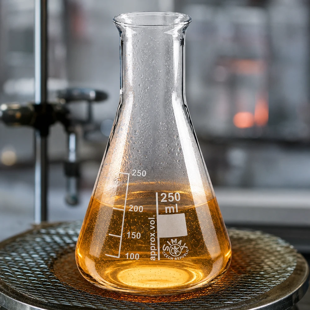 Erlenmeyer 250ml nauwe hals borosilicaat met afgeronde rand Transparante maatkolf van 250 ml met ml-verdeling en brede basis voor stabiliteit