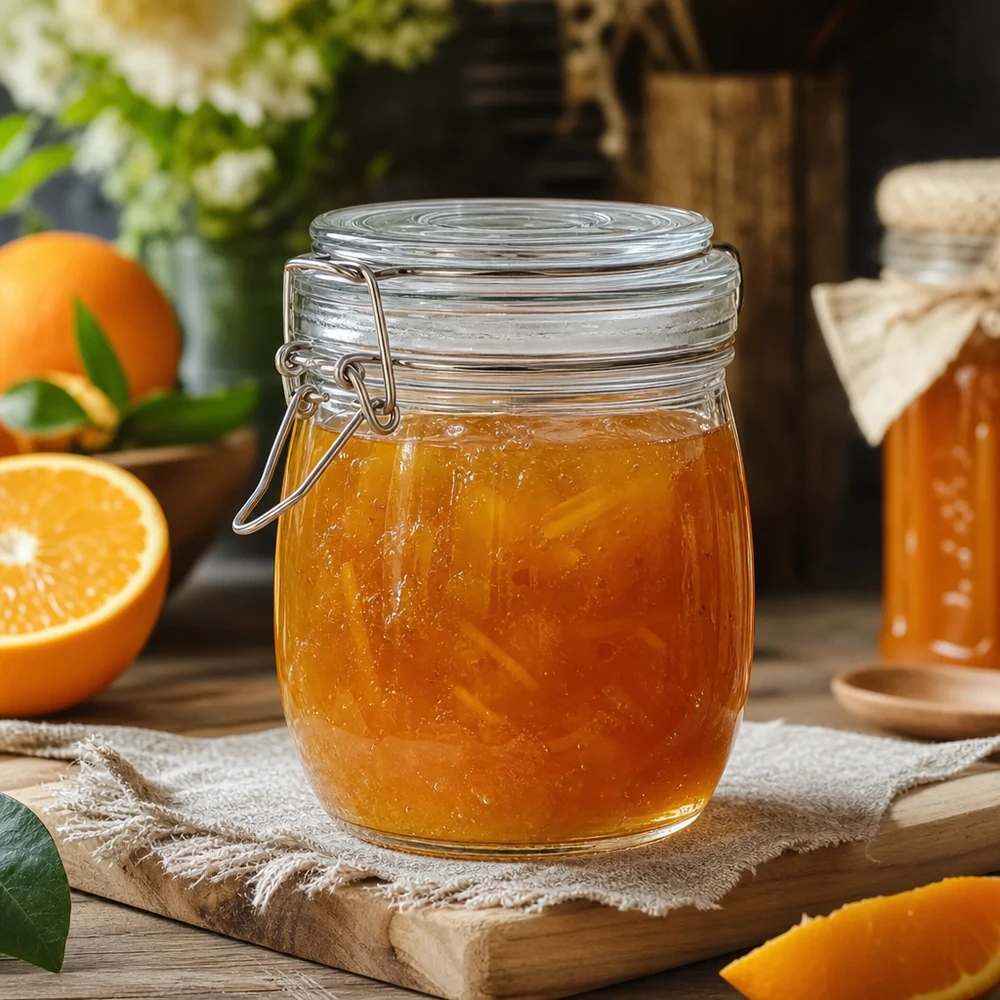 750 ml voorraadpot type S met scharnierende top UN. Ronde zwenkbare pot 750ml ideaal voor zelfgemaakte jam en marmelade