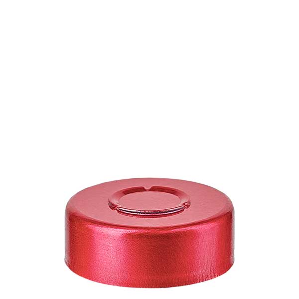 Afsluitdop 20,25 x 7,4 mm met middenscheur, rood