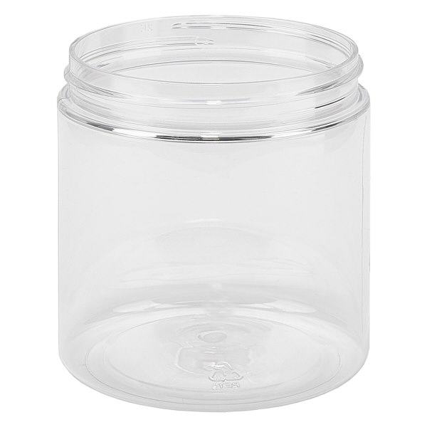 PET pot met schroefdeksel 250 ml helder schroefdraad 70SP400