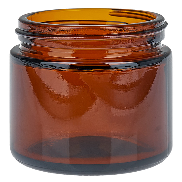 Glazen pot 60ml bruin met deksel UNiTWIST