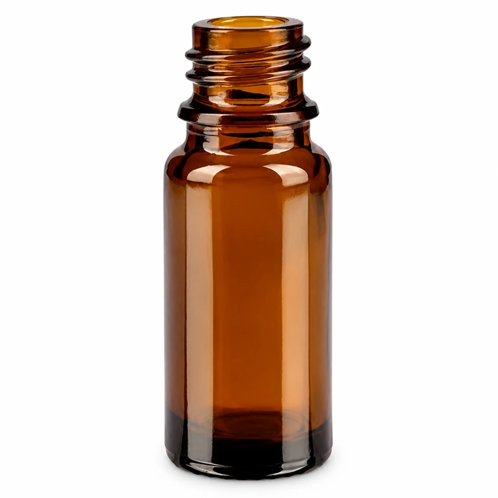 Bruine glazen fles 10ml 10ml bruin glazen apothekersflesje met schroefdraad voor essentiële oliën en medicijnen