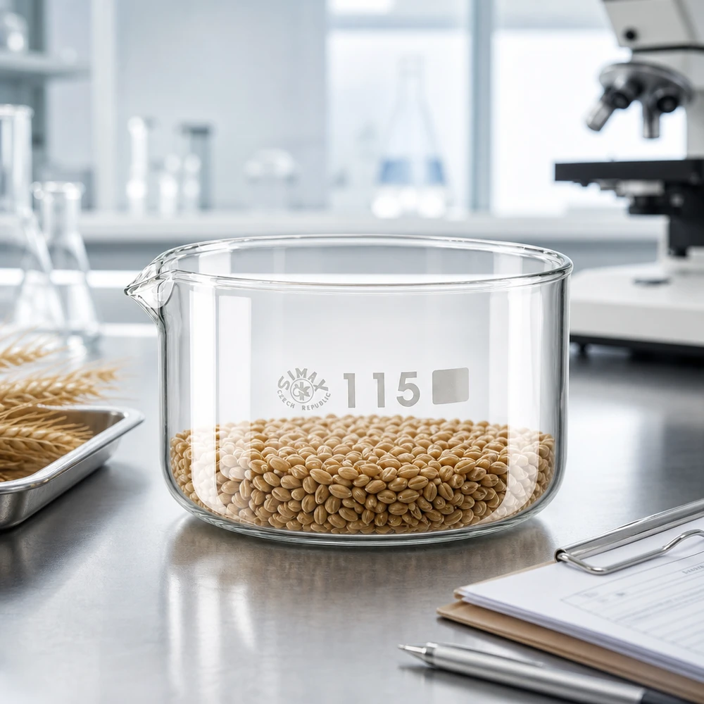 Kristalliseerschaal 500ml met schenktuit Doorzichtige laboratoriumschaal van 500 ml met zaadmonster, kristallisatieschaal van borosilicaatglas, diameter 115 mm