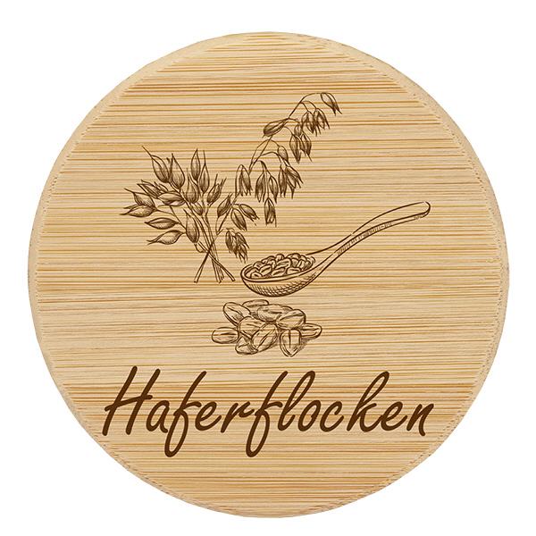 Houten deksel “Havermout” voor WECK RR100 Houten deksel “Havermout” voor WECK RR100