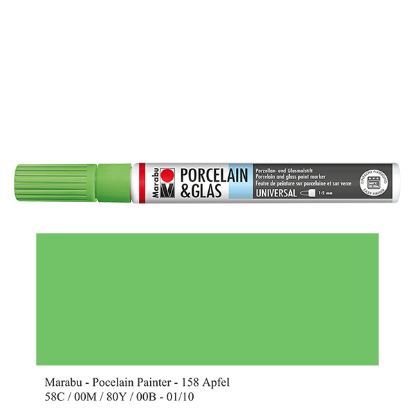 Krijt appel 1-2mm voor glas/porselein (158)