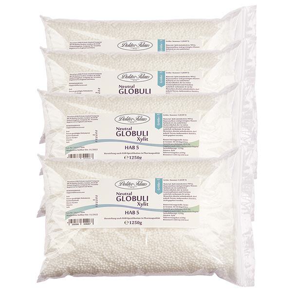 5 kg Neutral Globuli HAB5 van xylitol (suikervrij) (4 x 1.25kg) 5 kg Neutral Globuli HAB5 van xylitol (suikervrij) (4 x 1.25kg)