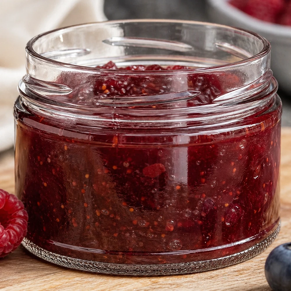 UNiTWIST Runda540 pot gevuld met rode marmelade jam 540ml TO100 Conserveringstoepassing