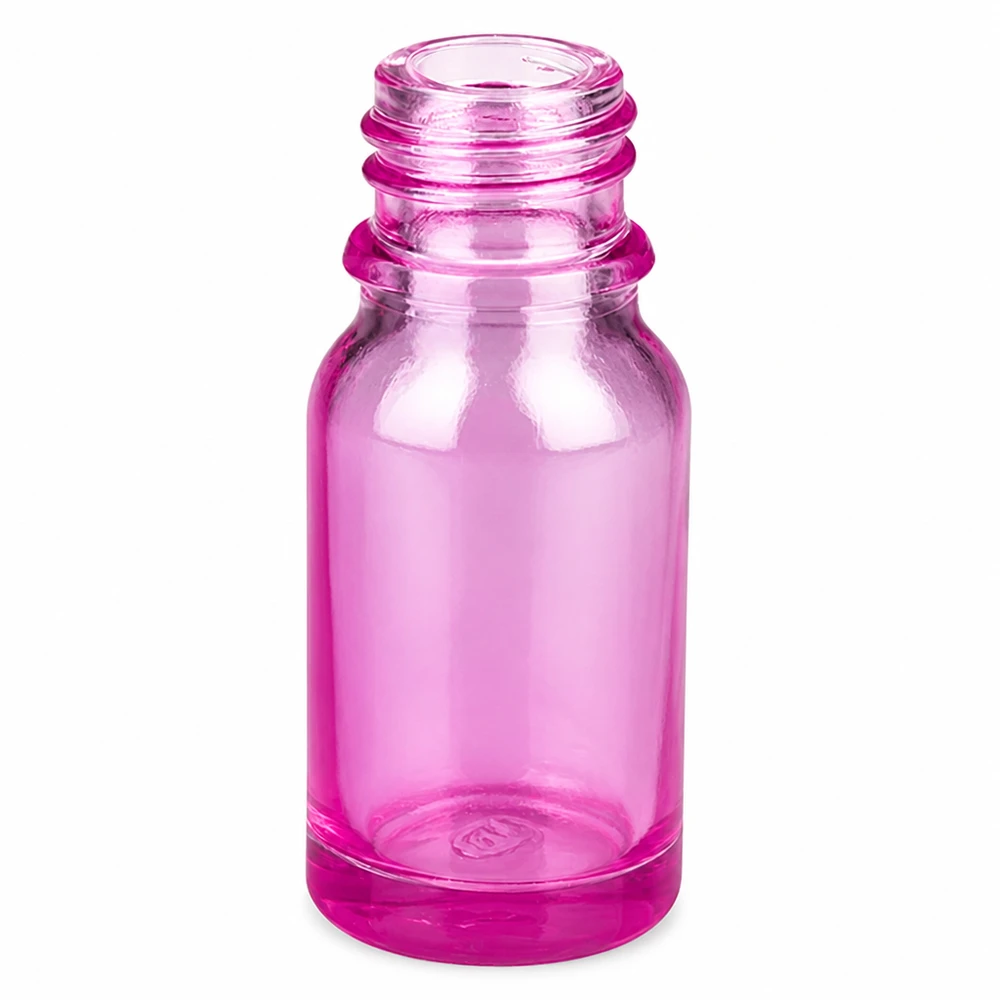 10ml apothekersfles PurpleLine UT18/10 UNiTWIST Compacte 10ml PurpleLine glazen fles in rozeviolet met praktische UNiTWIST schroefdraad