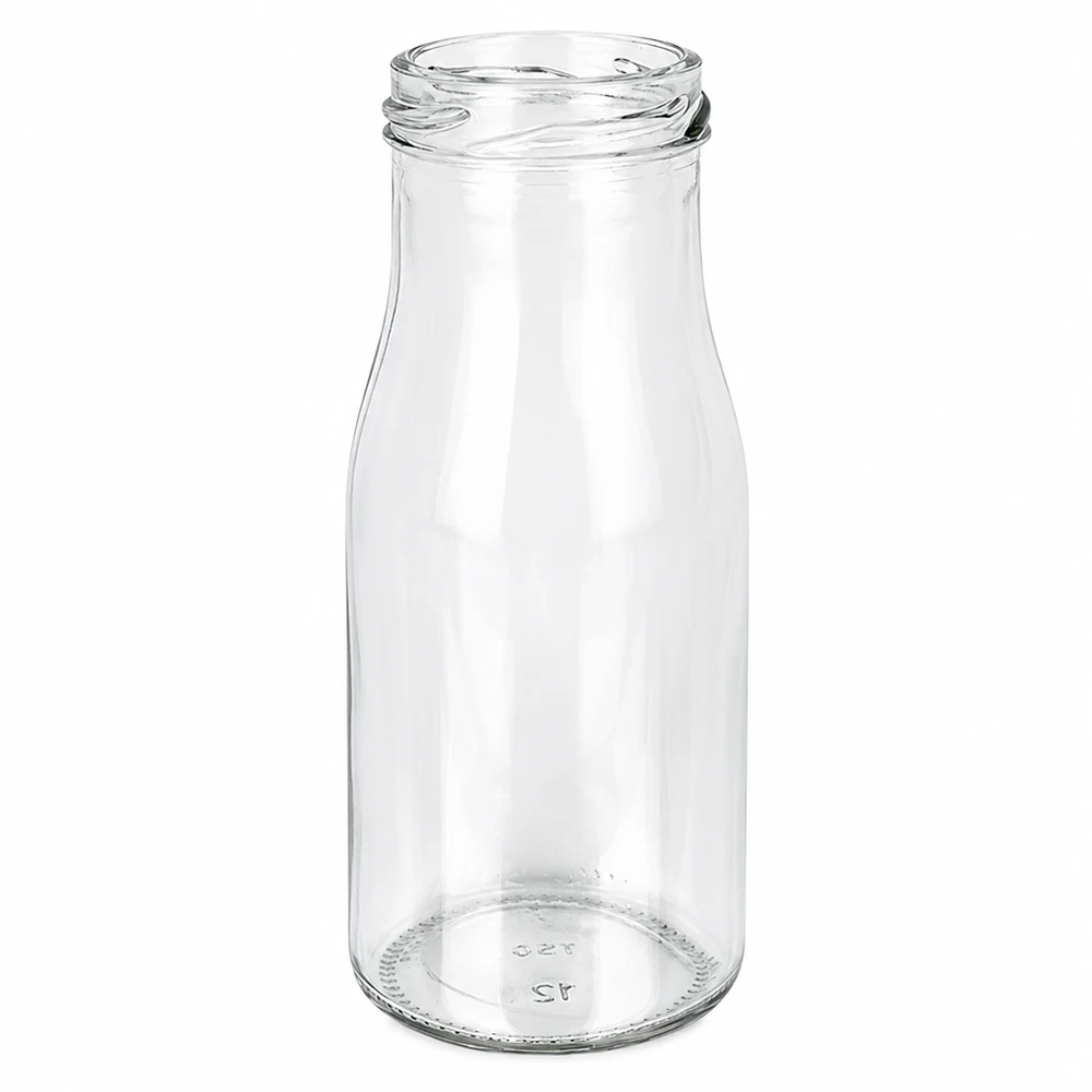 150ml fles zonder deksel (TO43) UNiTWIST UNiTWIST Bottle150 Glazen fles 150ml TO43 schroefdraad transparant leeg voor voedsel drankjes sap smoothie