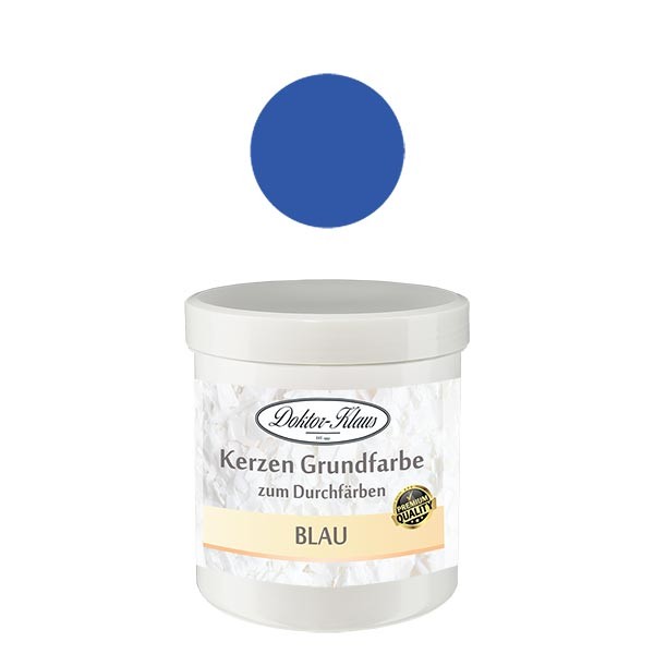 Doktor-Klaus kaarsenbasiskleur blauw, 7 g, in pot Doktor-Klaus kaarsenbasiskleur blauw, 7 g, in pot
