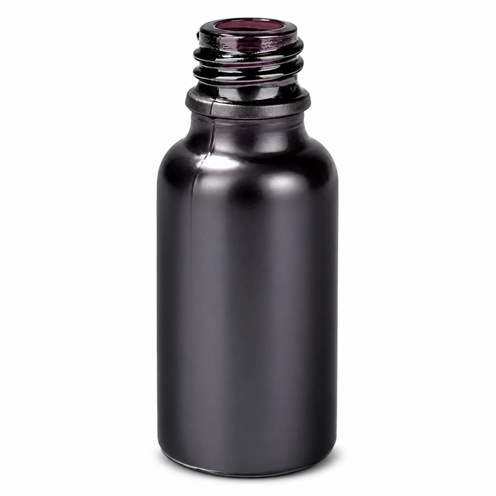 20ml apothekersfles BlackLine UT18/20 UNiTWIST Hoogwaardige zwarte apothekersfles 20ml inhoud met praktisch UNiTWIST sluitsysteem