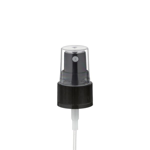 Pompverstuiver voor 30ml alu-fles zwart met beschermkap GCMI 20/410