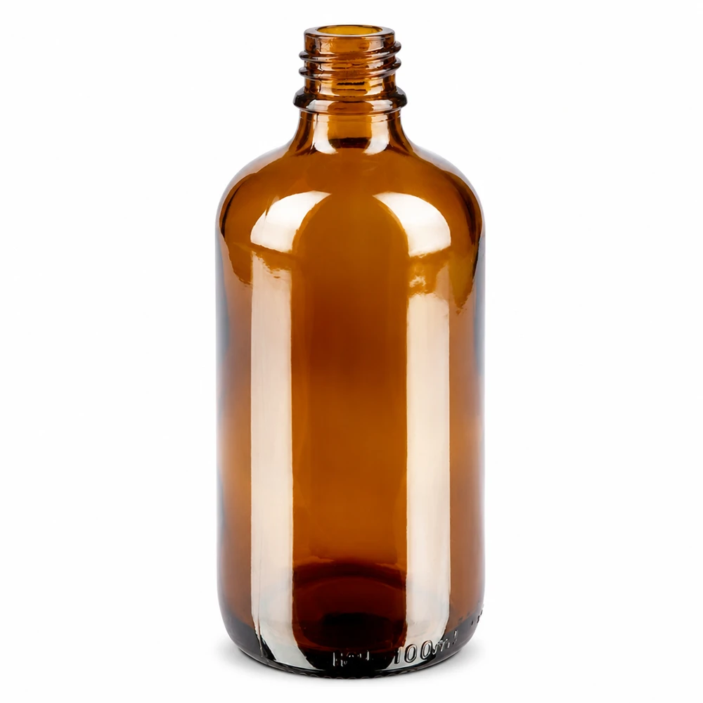 100ml bruine Apothekersfles ApoGlas Bruin 100ml glazen apothekersflesje met schroefdraad, leeg medicijnflesje voor druppels en tincturen