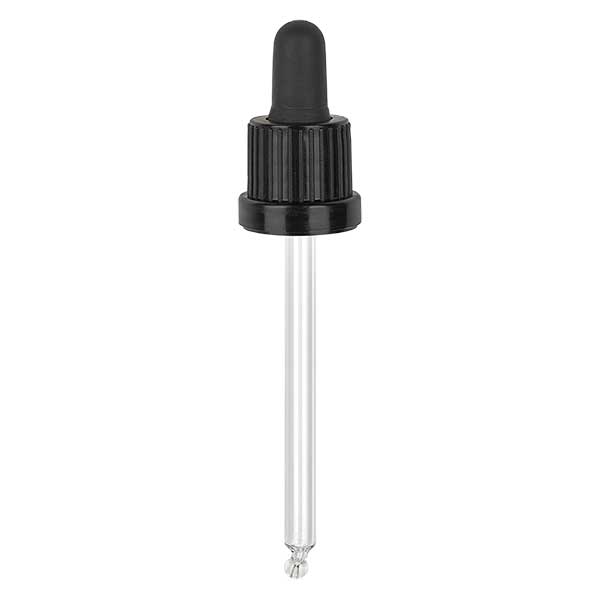PiV. zwart DIN18, 95mm pipetlengte OV. PiV. zwart DIN18, 95mm pipetlengte OV.