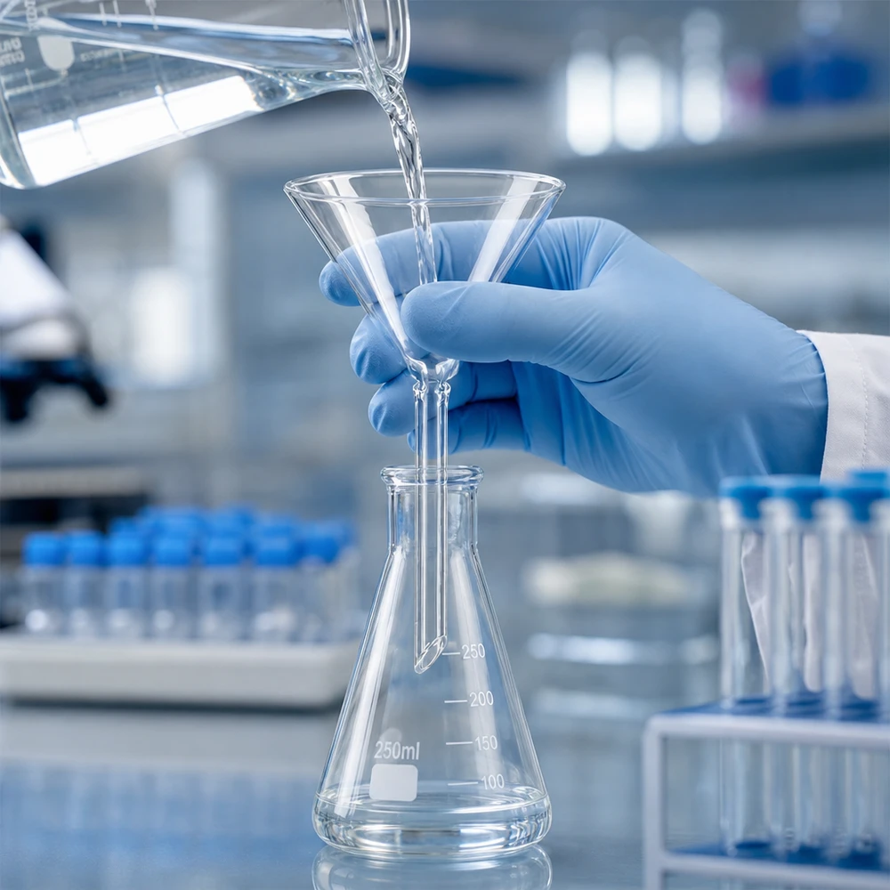 Glazen trechter Ø 75mm - borosilicaat 3.3 - 60° hoek Chemische laboratoriumglas trechter borosilicaat 75mm korte vorm voor professionele filtratie en analyse