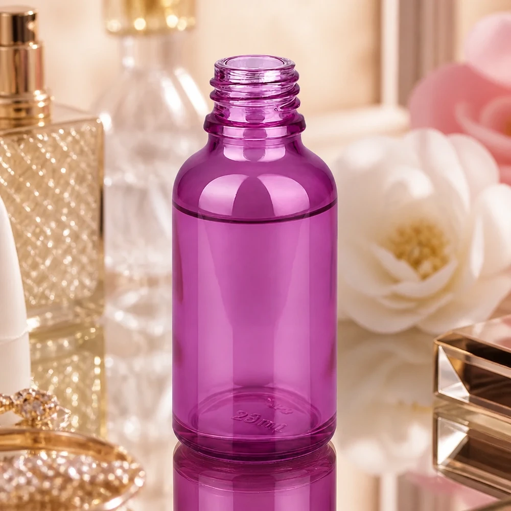 30ml apothekersfles PurpleLine UT18/30 UNiTWIST PurpleLine apothekerspotje van 30 ml in paars - perfect voor pipetten en druppeldoppen
