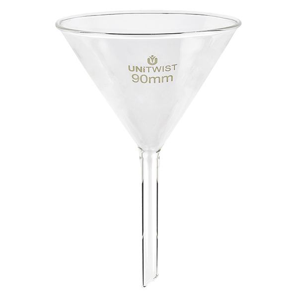 Glazen trechter ø90mm borosilicaat UNiTWIST Glazen trechter ø90mm borosilicaat UNiTWIST