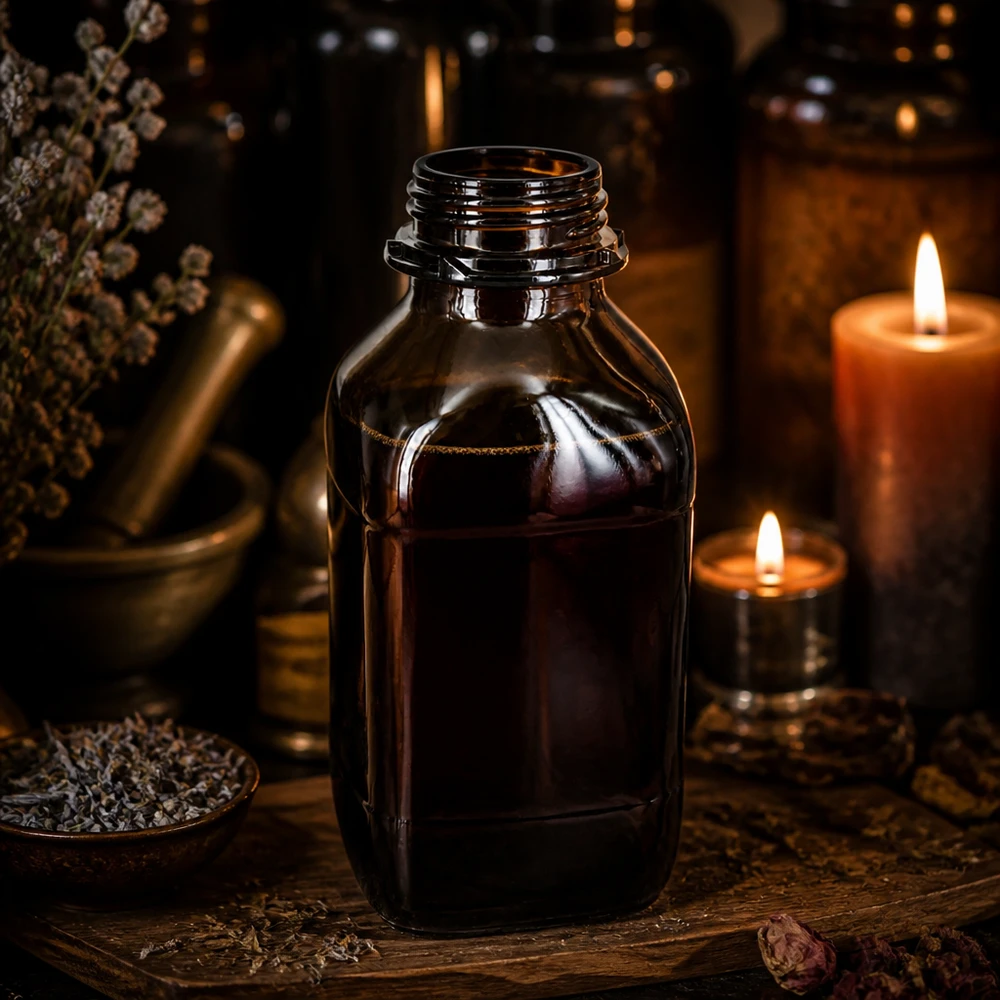 Premium chemicaliënfles van 1000 ml van beschermend bruin glas 1000ml laboratoriumfles van donker glas met schroefdop voor lichtgevoelige stoffen