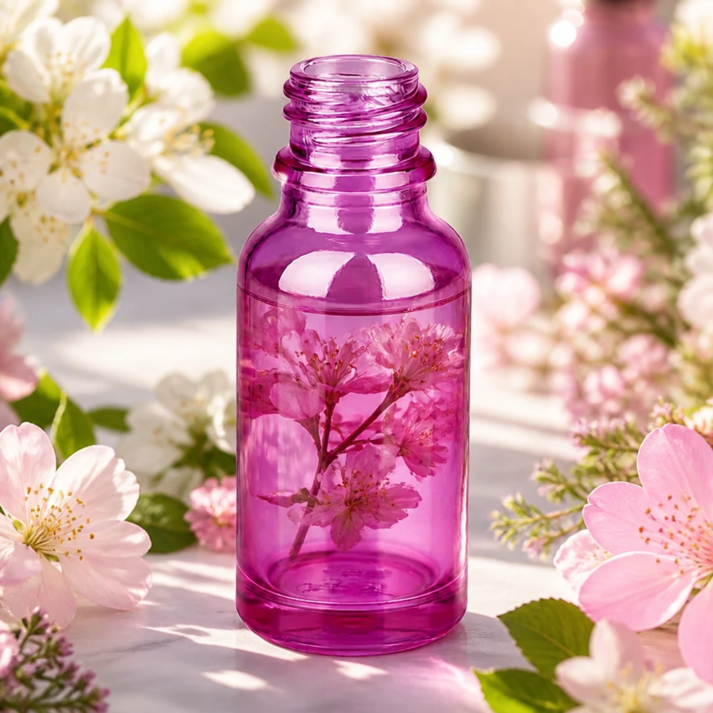 20ml apothekersfles PurpleLine UT18/20 UNiTWIST 20ml paarse glazen fles PurpleLine UT18/20 met ergonomische vorm en UNiTWIST technologie