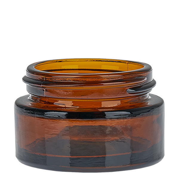 Glazen pot 20ml bruin met inlegdeksel UNiTWIST