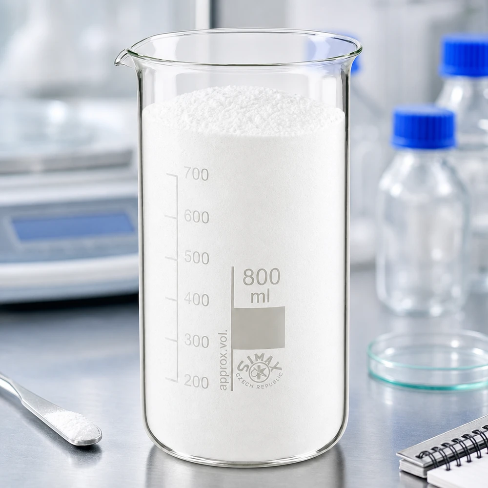 Bekerglas 800 ml van hittebestendig borosilicaatglas (hoog model) SIMAX maatbeker van 800 ml, hoog model met milliliterschaal, voor het bewaren van poedervormige stoffen