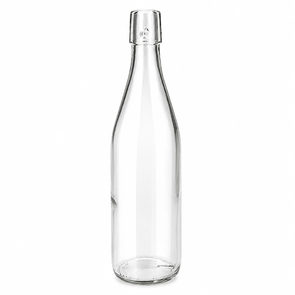 500 ml glazen fles UNiTWIST transparant zonder draaidop met schroefdop voor drankjes en opslag