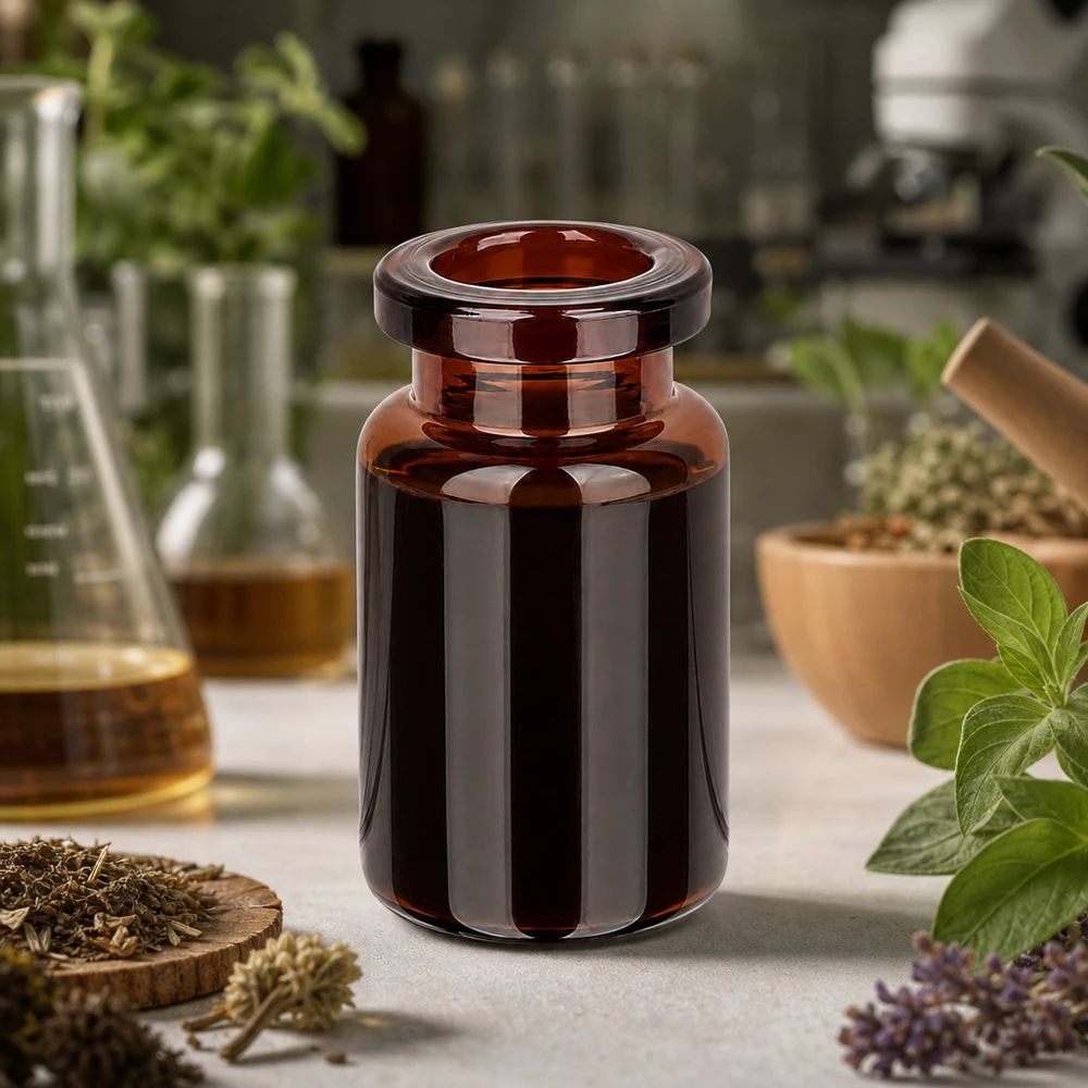 Injectiefles bruin glas 5ml Braunglas Probenflasche 5ml mit stabilem Boden für kräuterbasierte Wirkstoffe