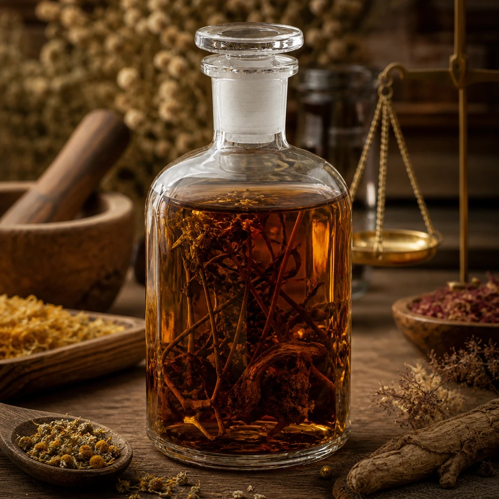 Apothekersfles 250 ml nauwe hals helder glas incl. glazen stop Handige glazen fles van 250 ml met glazen stop voor kruidenextracten, oliën en natuurlijke producten