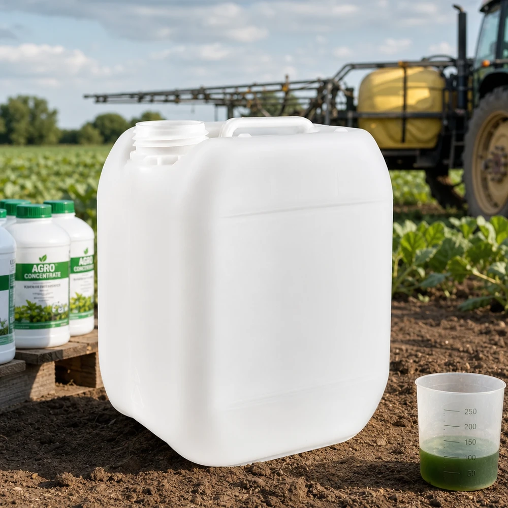 5l jerrycan, UN-toelating, zonder schroefsluiting 5-liter jerrycan zonder dop, van HDPE, voor gewasbeschermingsmiddelen voor gebruik buitenshuis