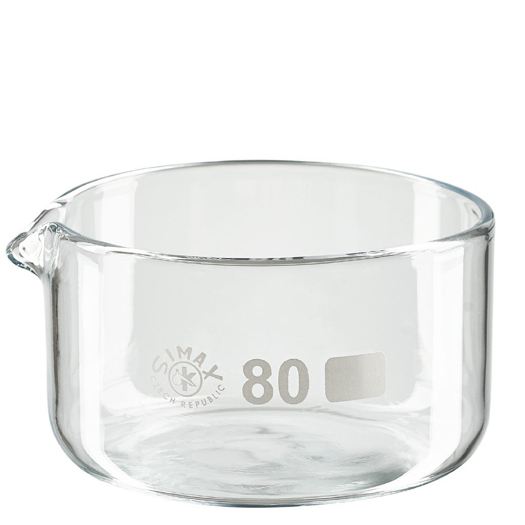 Kristalliseerschaal 150ml met schenktuit Kristalliseerschaal 150ml met schenktuit