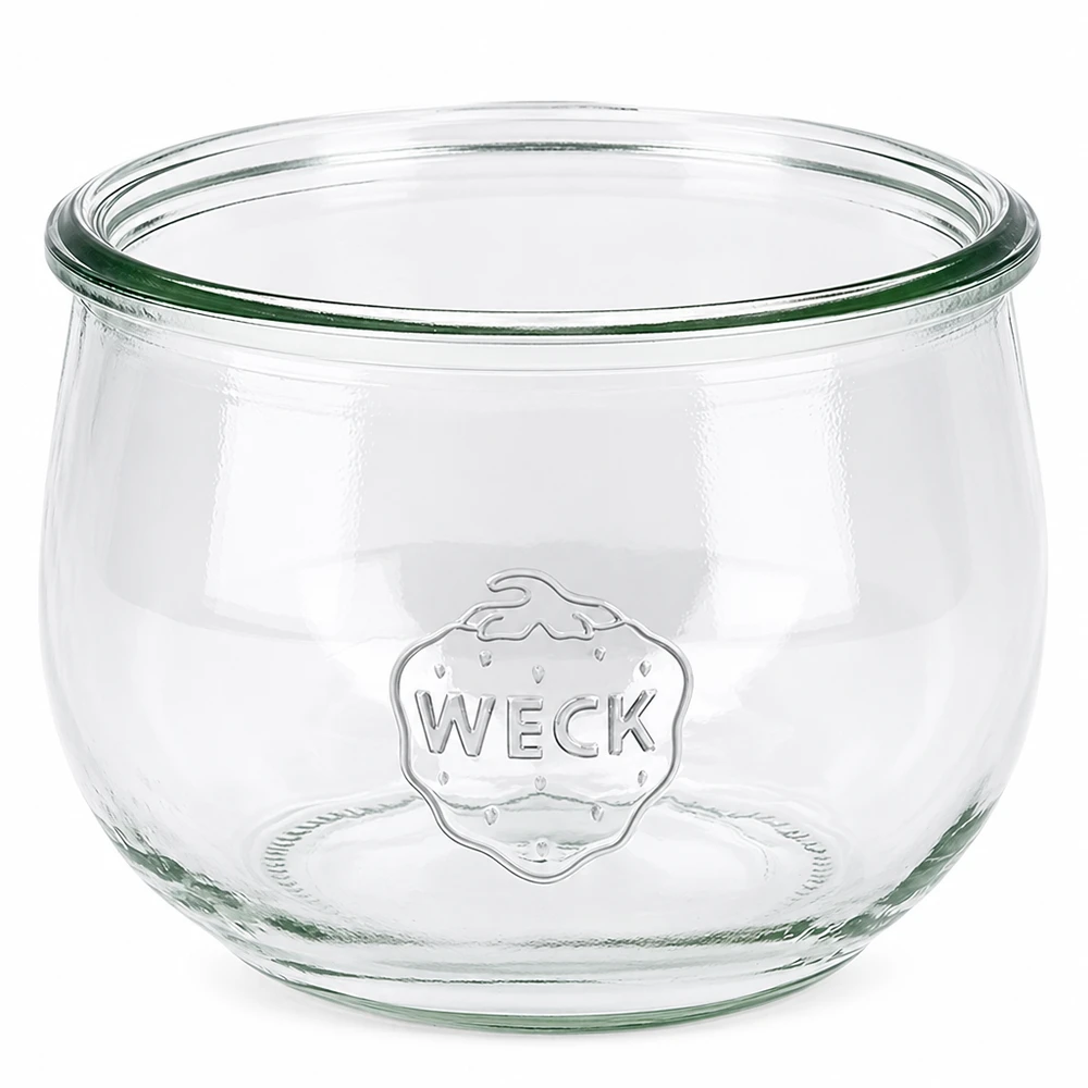 580ml WECK tulpenpot RR100 Inmaakpot van helder glas met WECK-logo en tulpvormige ronding