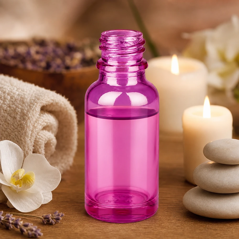 20ml apothekersfles PurpleLine UT18/20 UNiTWIST 20ml PurpleLine apothekersfles met UNiTWIST dop UT18/20 in een modern paars ontwerp