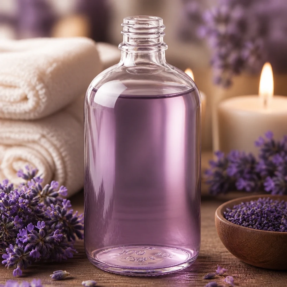 Helder glazen fles 100ml Heldere glazen fles ApoGlas 100ml met elegante vorm voor cosmetica en essentiële oliën