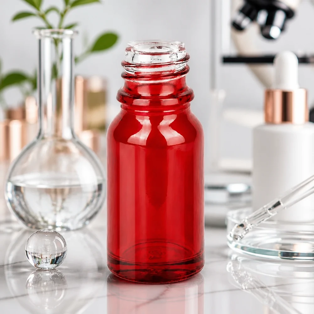 10ml apothekersfles RedLine UT18/10 UNiTWIST 10ml RedLine apothekersfles UT18/10 van robuust glas voor het veilig bewaren van tincturen