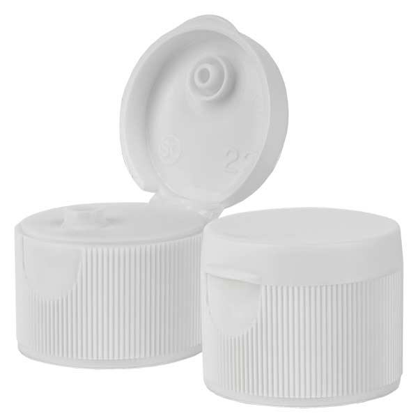 Schroefsluiting met klapdeksel, druppelaar, wit, 28 mm Schroefsluiting met klapdeksel, druppelaar, wit, 28 mm