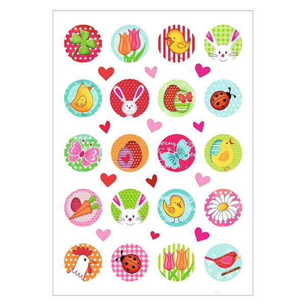 Paasgeluk stickers (20 stickers met glitter) Paasgeluk stickers (20 stickers met glitter)