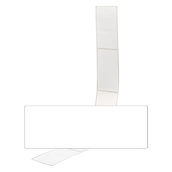 20 etiketten, wit, verwijderbaar 54x154.5mm Witte etiketten 54x154,5mm om te labelen in een pak van 20 op een neutrale achtergrond