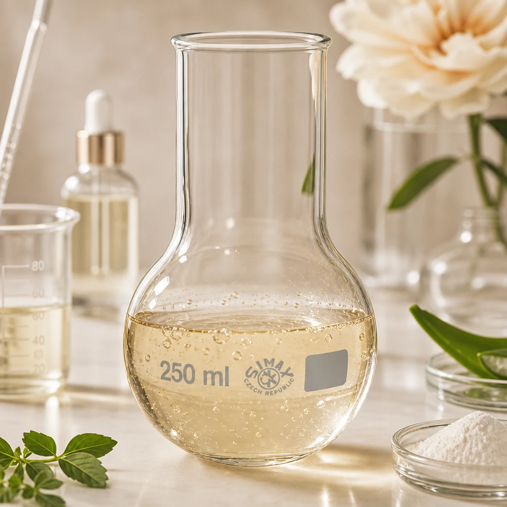 Platbodem kolf 250ml wijde hals borosilicaat met afgeronde rand Hoogwaardig laboratoriumglaswerk 250 ml rechtopstaande kolf met ergonomisch ontwerp voor nauwkeurig doseren