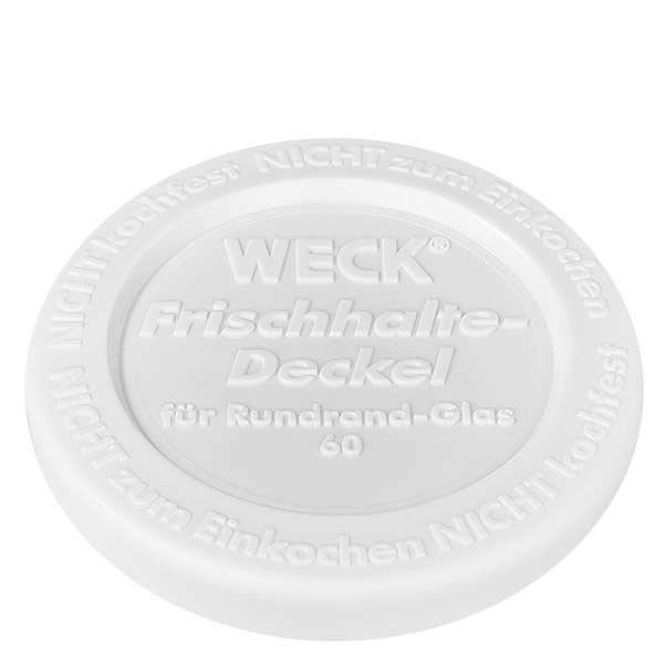 WECK vershoudend deksel RR60 WECK keep-fresh deksel RR60 wit transparant voor ronde pot 60mm diameter inmaakpot accessoires